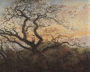 Caspar David Friedrich Tree with crows oil painting artist